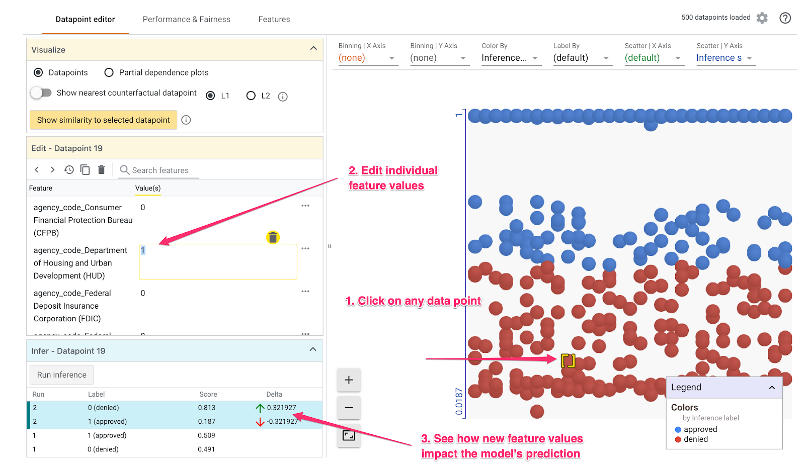 Edit datapoint features